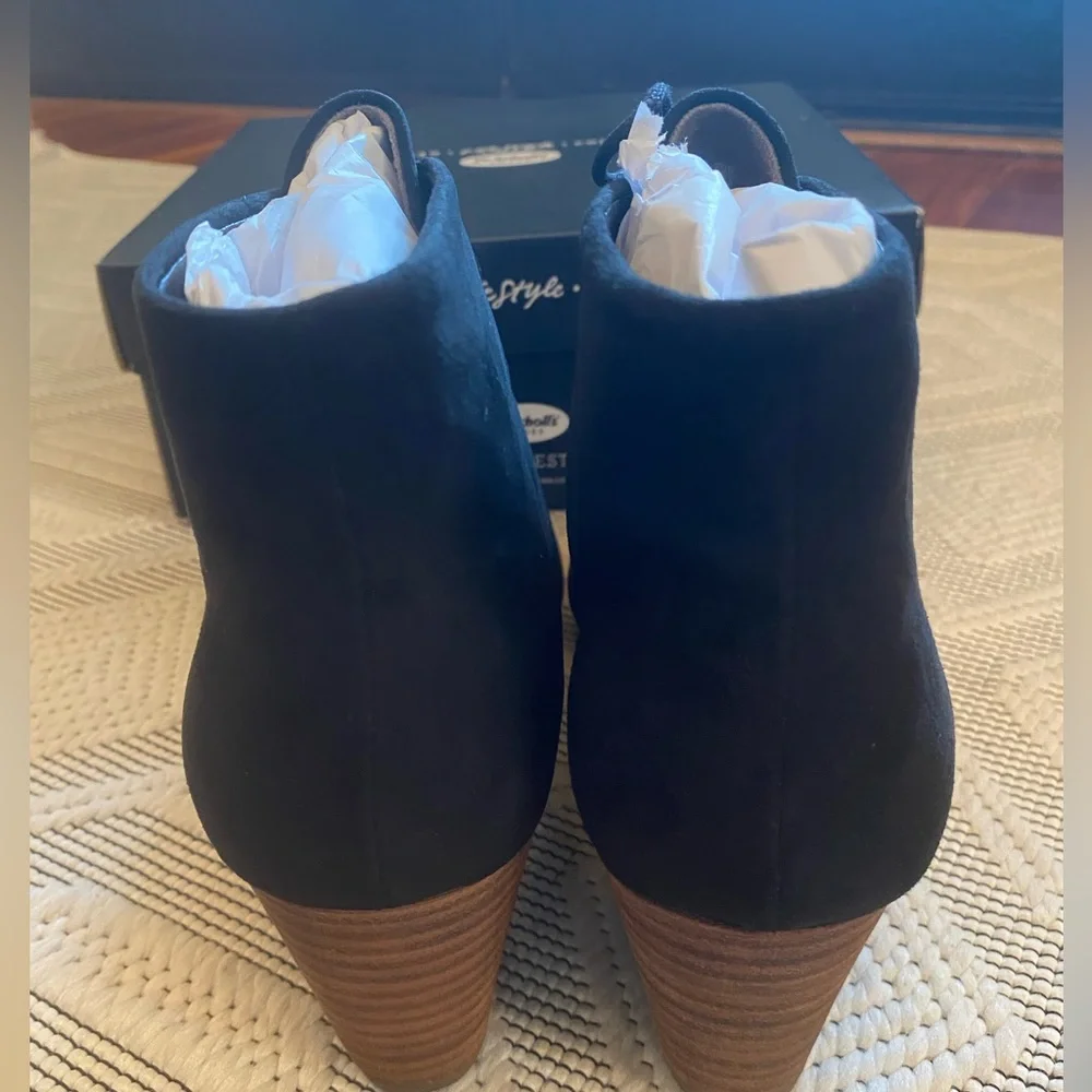 Dr. Scholl's Black Wedge Booties